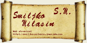 Smiljko Milašin vizit kartica